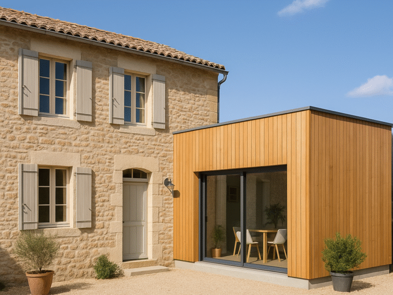 extension maison en bois